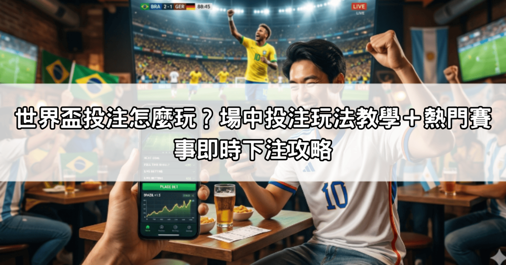 世界盃投注怎麼玩？場中投注玩法教學＋熱門賽事即時下注攻略