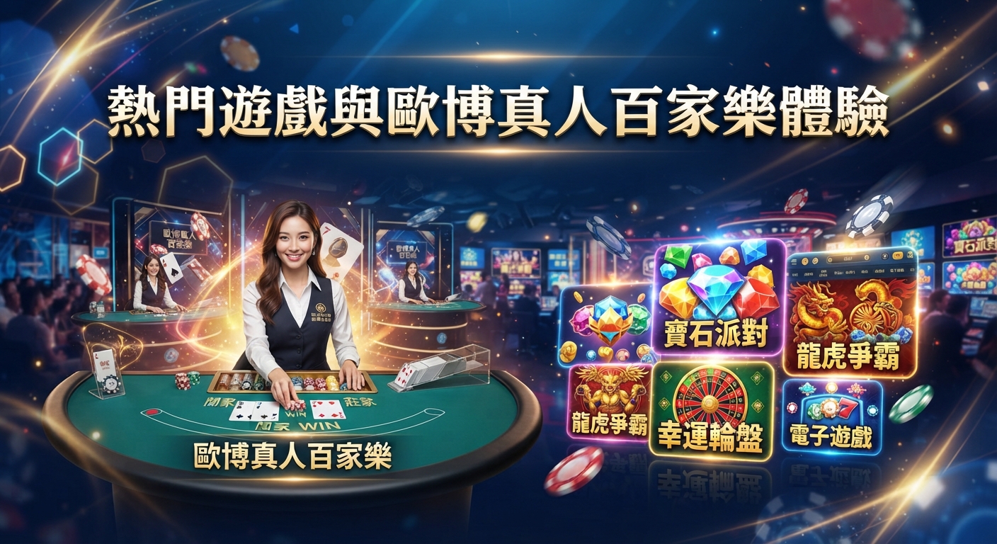 熱門遊戲與歐博真人百家樂體驗