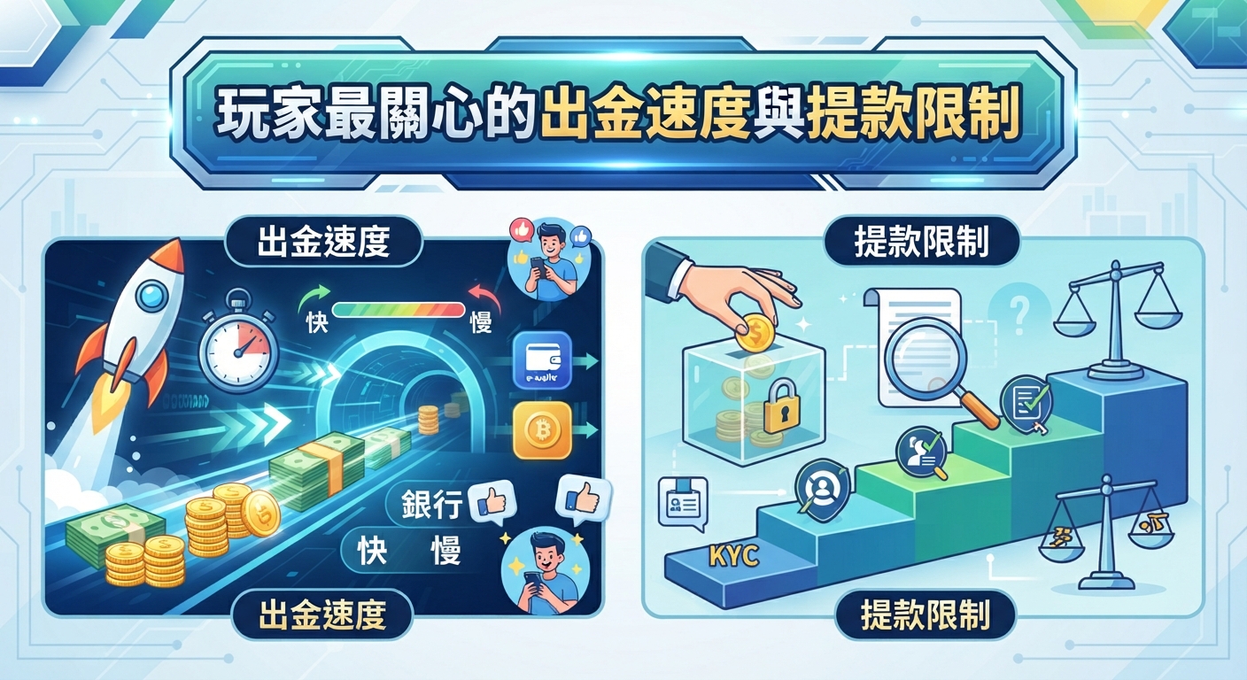 玩家最關心的出金速度與提款限制